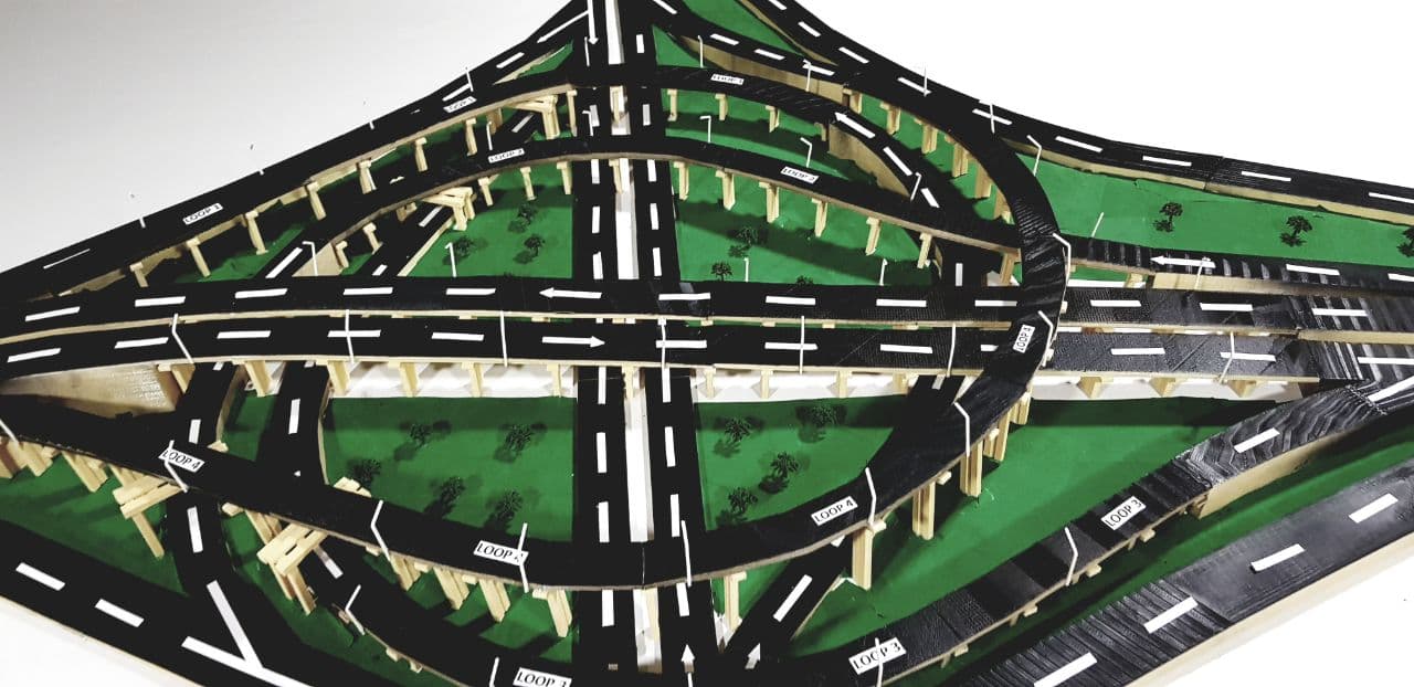 نموذج مصغر لمجسر المثنى